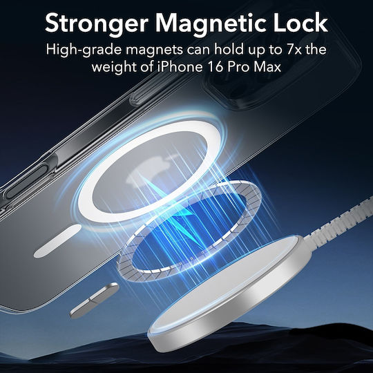 ESR Classic Hybrid Halolock Back Cover Frosted Clear (iPhone 16 Pro Max)