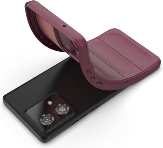 Techsuit Shield Back Cover Silicon Burgundy (Motorola Edge 40 Neo)