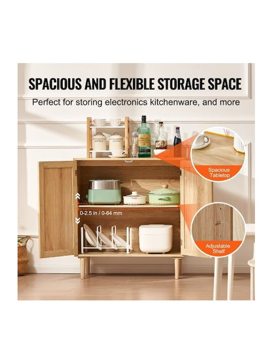 Cabinet Storage Wooden L80xW37.5xH88cm