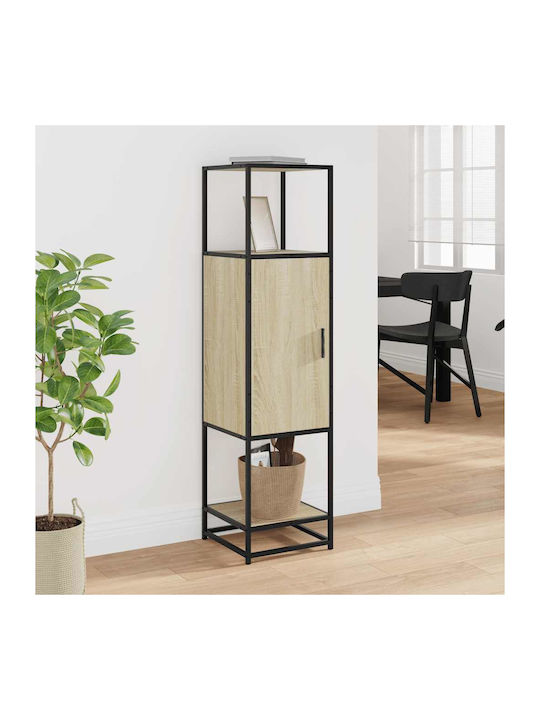 Cabinet Storage Made of Metal & Wood L35.5xW35xH139cm