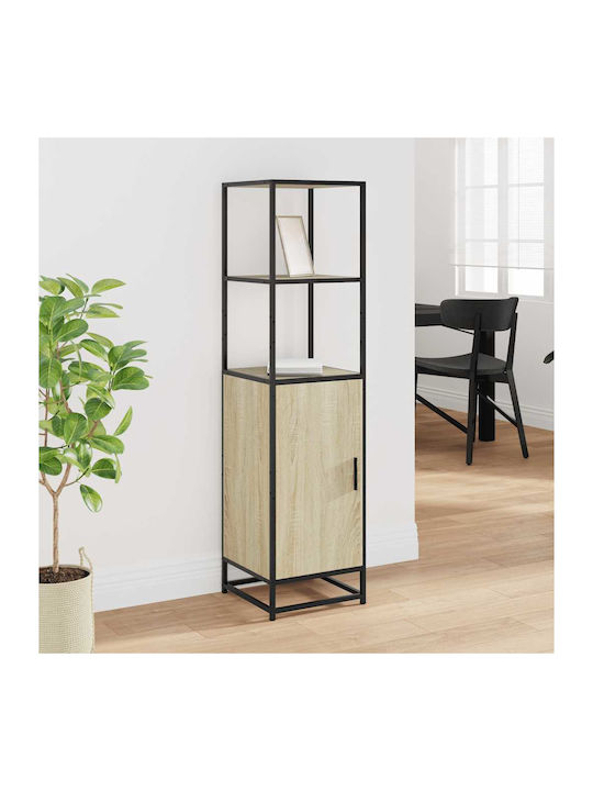 Cabinet Storage Made of Metal & Wood L35.5xW35xH139cm