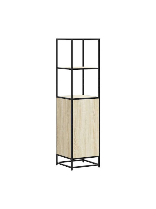 Cabinet Storage Made of Metal & Wood L35.5xW35xH139cm