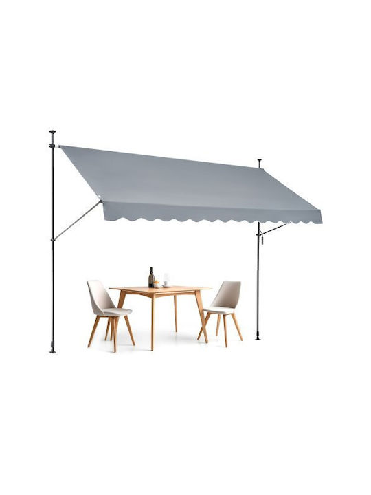 Vevor Τέντα Βεράντας Γκρι 3.5x1.2m