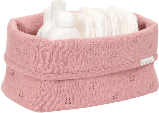 Little Dutch Pure Nursery Storage Basket Pink
