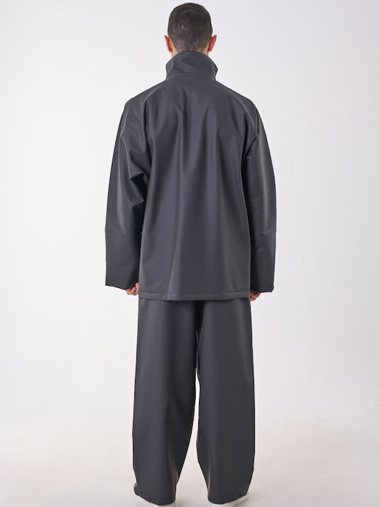 Anorak Waterproof Suit Street Long Black