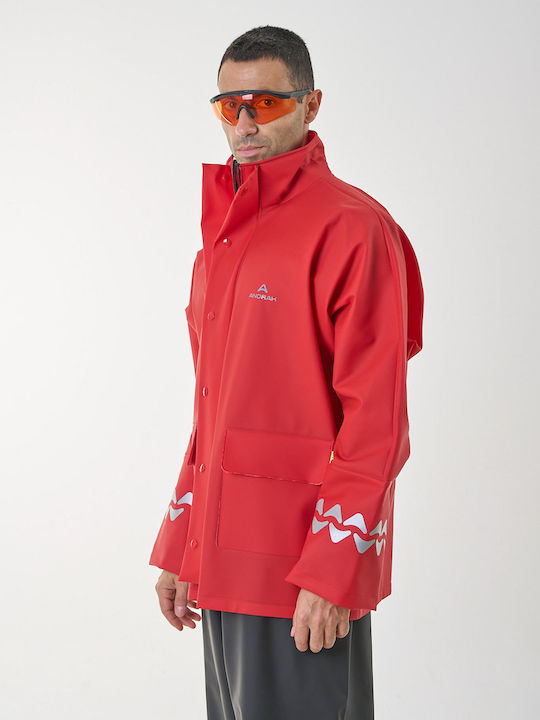 Anorak Arbeitsjacke Reflektierend Rot