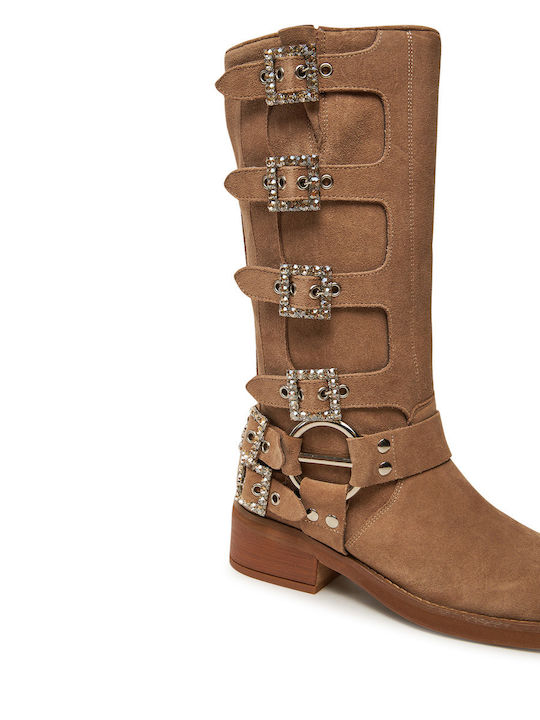Damenstiefel Beige