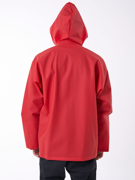 Anorak Αδιάβροχο Σακάκι Strutter Flex Long-κόκκινο