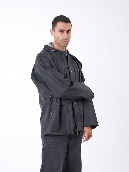 Anorak Αδιάβροχο Σακάκι Strutter Flex Long-μαύρο