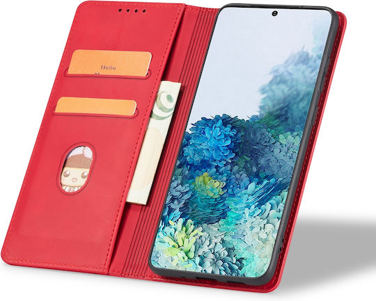 Bodycell Book Synthetic Leather / Leather Red (Realme C61, Realme C63)