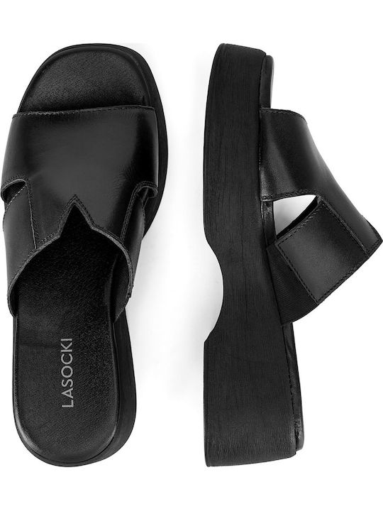 Flache Sandalen für Damen in Schwarz Farbe