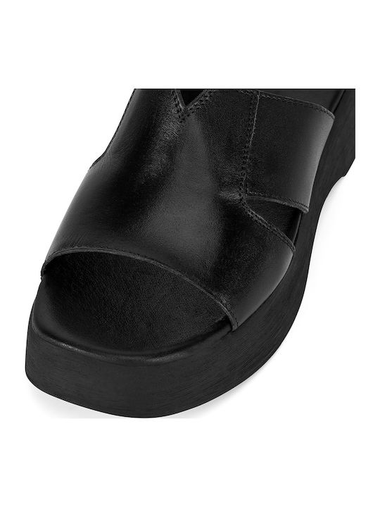 Flache Sandalen für Damen in Schwarz Farbe