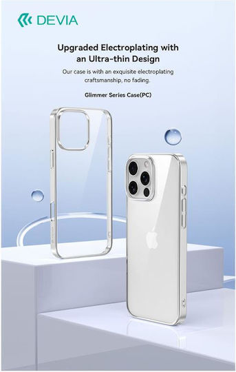 Devia Glimmer Back Cover Πλαστικό Ασημί (iPhone 16 Pro Max)