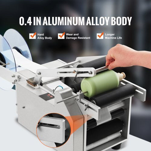 Vevor Semi-Automatic Bottle Labeling Machine 20-50 Pieces Per Minute Electric Label Applicator for Round Bottles Pressure Rod Ddyptbjbxgbsxe1tgv2