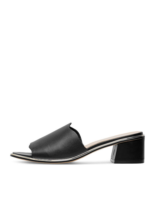 Mules mit Chunky Absatz in Schwarz Farbe