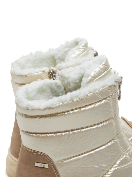 Stiefeletten Damen Beige
