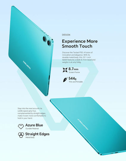 Teclast P30 10.1" Tablet (4GB/64GB) Μπλε