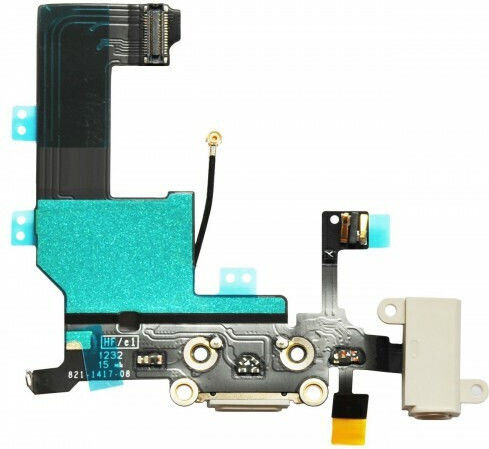 Flex Flex Cable with Charging port in White color for iPhone 5.