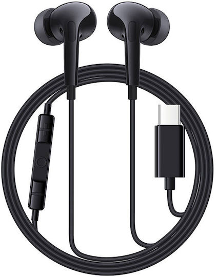Baseus Encok Cz18 In-ear Handsfree Ακουστικά με Βύσμα USB-C Μαύρο