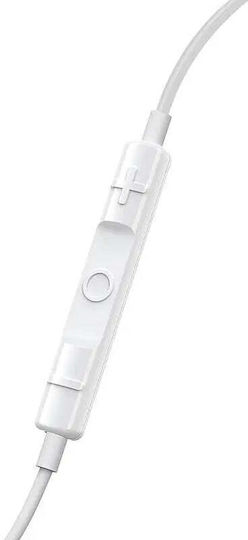 Baseus Encok Cz18 In-ear Handsfree Ακουστικά με Βύσμα USB-C Λευκό