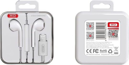 XO Ep79 Earbuds Handsfree Ακουστικά με Βύσμα Lightning Λευκό