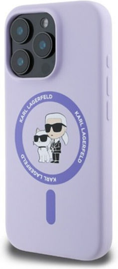 Karl Lagerfeld Back Cover Silicone Purple (iPhone 16 Pro Max, Karl Lagerfeld)