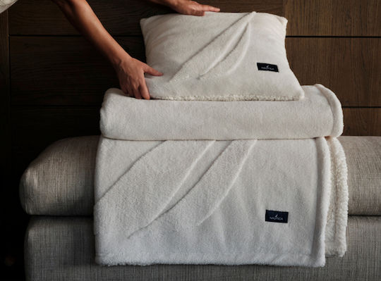 Nef-Nef Homeware Nau Одеяло Sherpa За Канапе 130x180см Coast Екрю