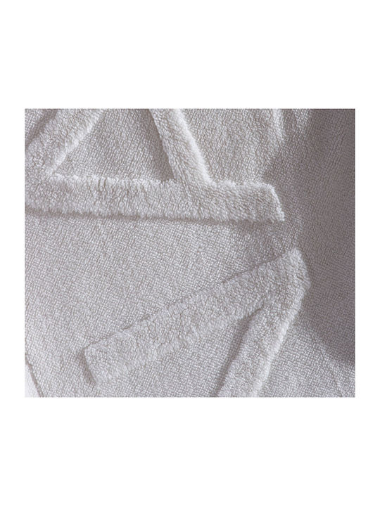Nef-Nef Homeware Nau Κουβέρτα Sherpa Καναπέ 130x180εκ. Coast Ecru