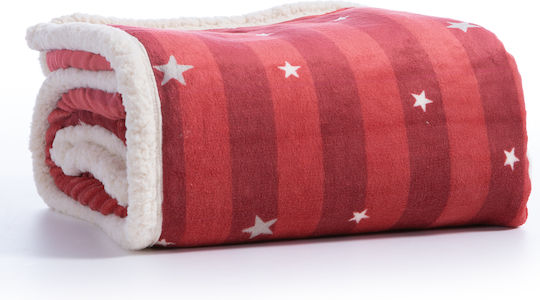 Nef-Nef Homeware Straight To Christmas Одеяло Sherpa Канапе 130x180см Червено