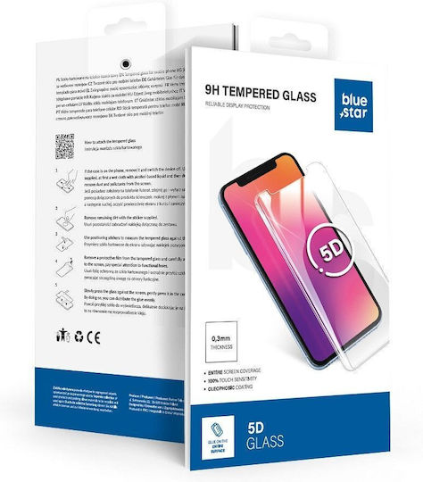 Blue Star 5D Adeziv complet Tempered Glass Negru (Motorola Edge 50 Pro)