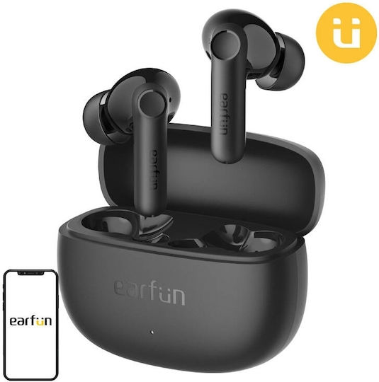 Earfun Air Life In-ear Bluetooth Handsfree Ακουστικά με Αντοχή στον Ιδρώτα και Θήκη Φόρτισης Μαύρα