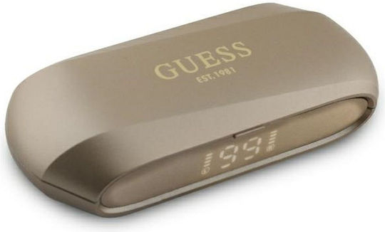 Guess Elongated Metallic ENC In-Ear Bluetooth-Freisprecheinrichtung Kopfhörer mit Ladeetui Gold