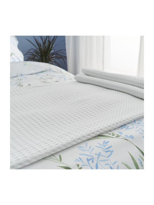 Charalambidis Textiles Pique Blanket Double 235x265cm White