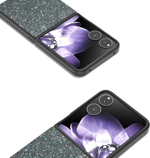 Glitter Powder Книга Пластмаса Черен (Xiaomi Mix Flip)