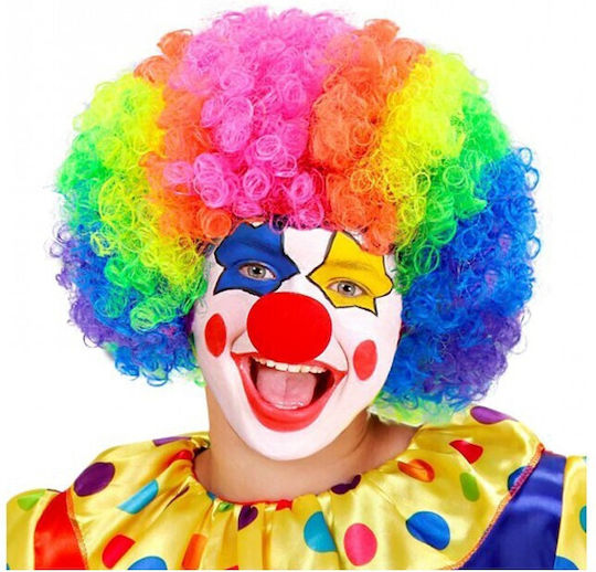Clown Carnival Wig Afro Multicolour