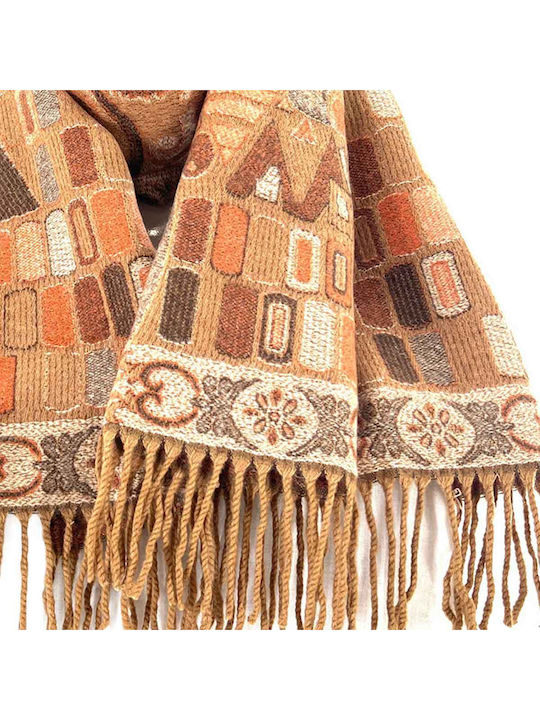 Women's Wool Scarf Orange