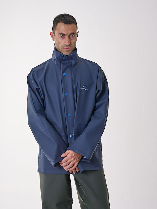 Anorak Street Long Ανδρικό Αδιάβροχο Μπουφάν Μηχανής Μπλε Χρώμα Anorak Street Long Ανδρικό Αδιάβροχο Μπουφάν Μηχανής Μπλε Χρώμα