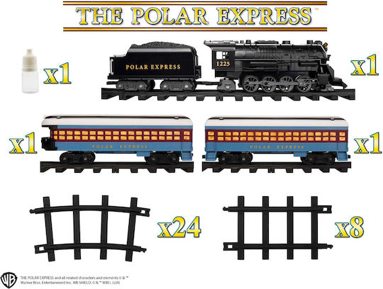 Τρένο Polar Express με Καπνό, Μουσική, Κίνηση, Bluetooth Ελέγχεις Κινητό Τη Φωνή Σου