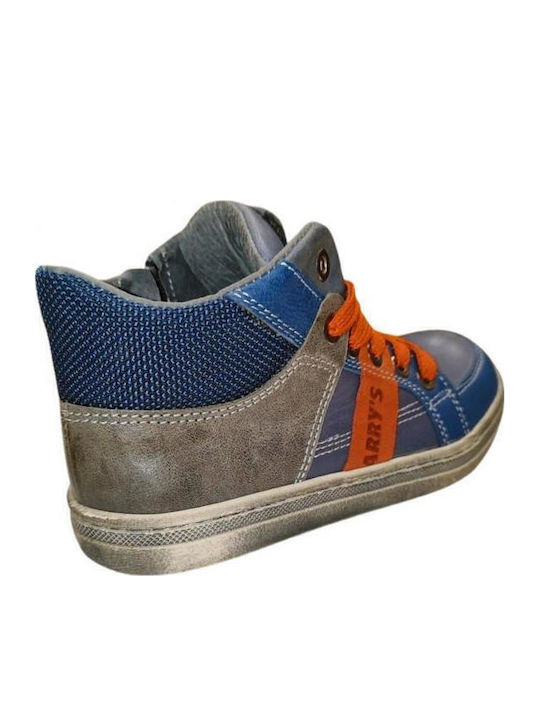 Kids Boots with Laces Blue