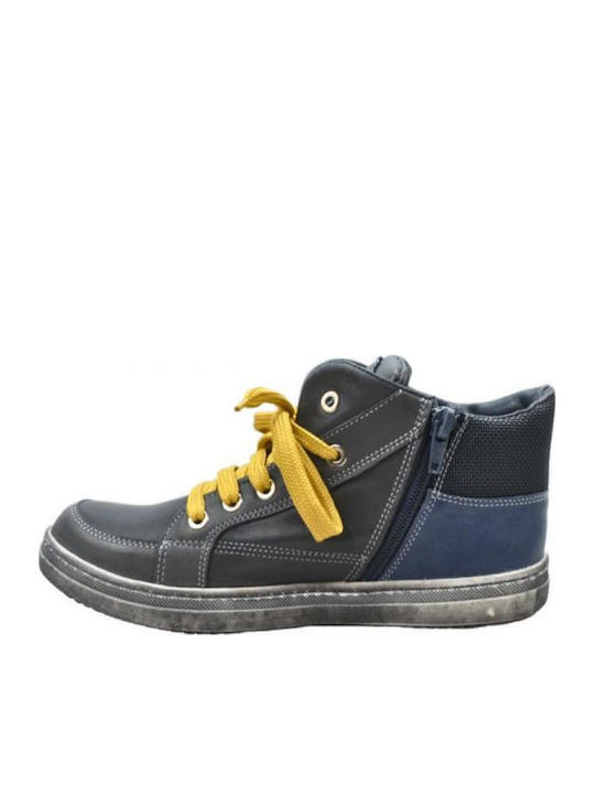 Kids Boots with Laces Gray