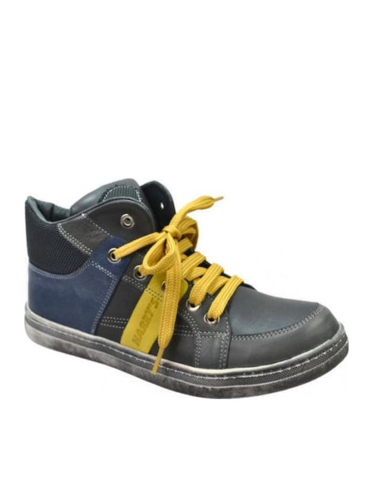 Kids Boots with Laces Gray