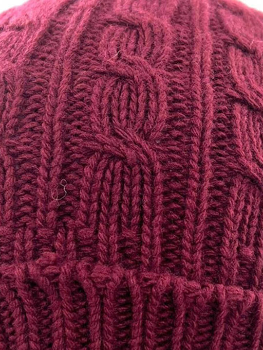 Beanie Unisex Beanie Gestrickt in Rot Farbe