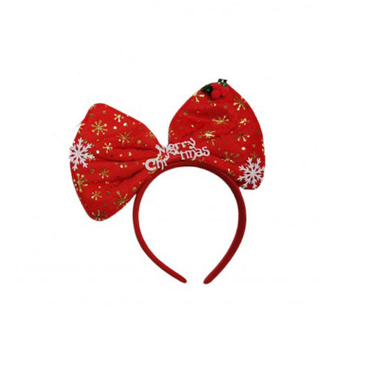 Weihnachtsstirnband Rote Schleife 1 Stk