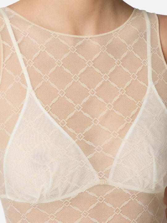 Дамско боди Elisabetta Franchi от жакардов тюл Bo02051e2 680250