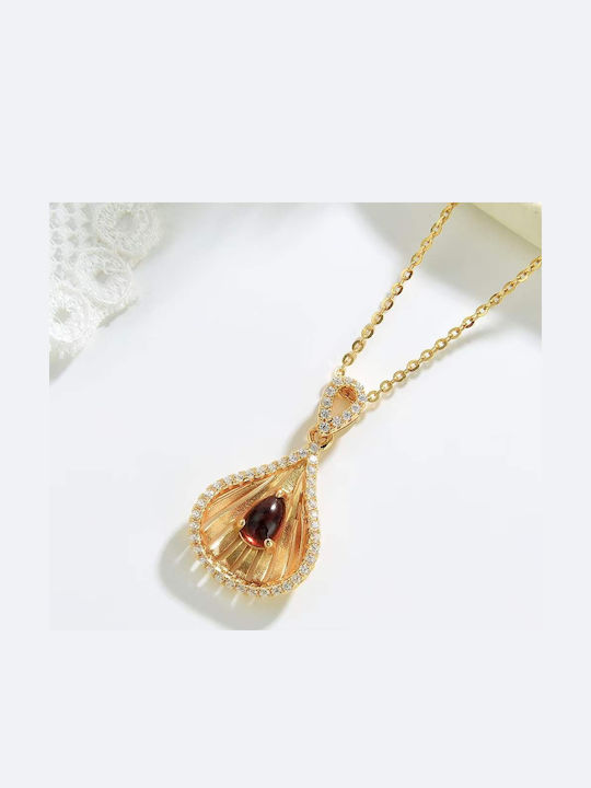Necklace Made of Gold Plated Silver