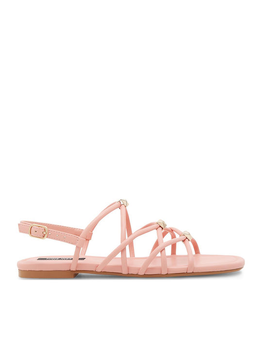 Flache Sandalen für Damen in Rosa Farbe