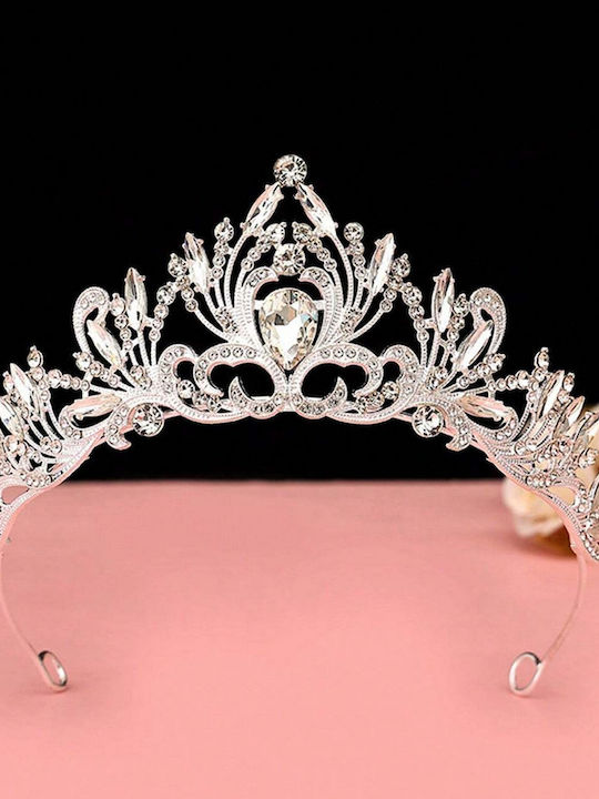 Official Sparkling Princess Tiara/Crown - Shiny Rhinestones Dazzling Diamonds Silver