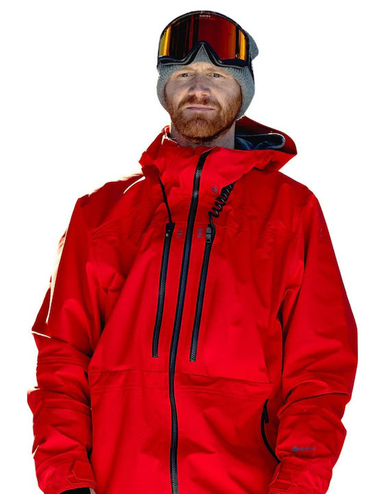 Volcom Guide G0652502-CMS Männer Jacke aus Gore-Tex für Ski & Snowboard Rot