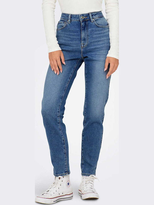Hw Women's Jean Trousers in Regular Fit Blue