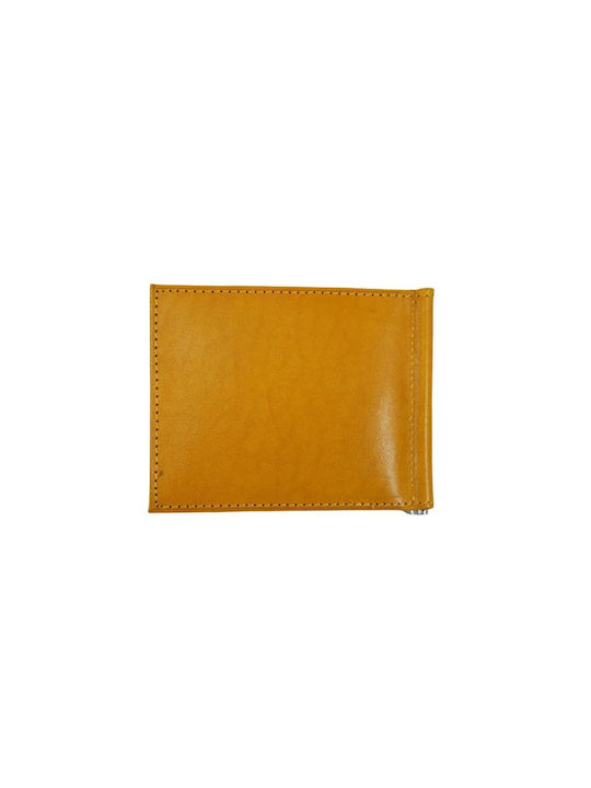 Mybag Men's Leather Money Clip Yellow